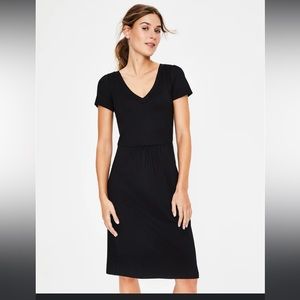 Boden Penelope Jersey Dress Size 14 Black